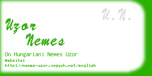uzor nemes business card